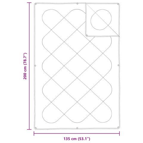 KOŁDRA Z PODUSZKĄ 2 PCS BIAŁY 135X 200CM MIKROFIBRA