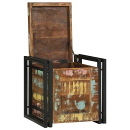 SKRZYNIA DO PRZECHOWYWANIA 40X 40X 40CM LITE DREWNO AKACJOWE