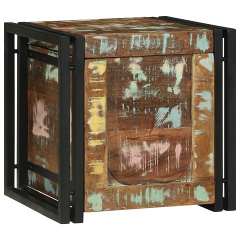 SKRZYNIA DO PRZECHOWYWANIA 40X 40X 40CM LITE DREWNO AKACJOWE