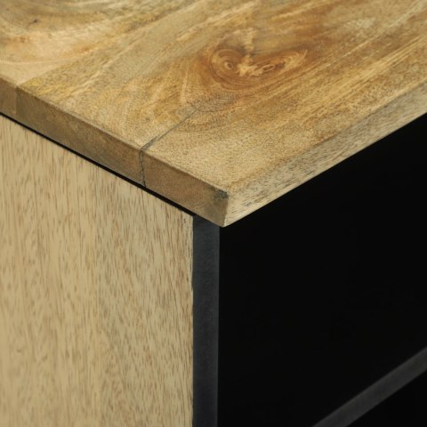 SZAFKA NA MEDIA BRĄZOWY 80 X33.5 X46CM LITE DREWNO MANGO