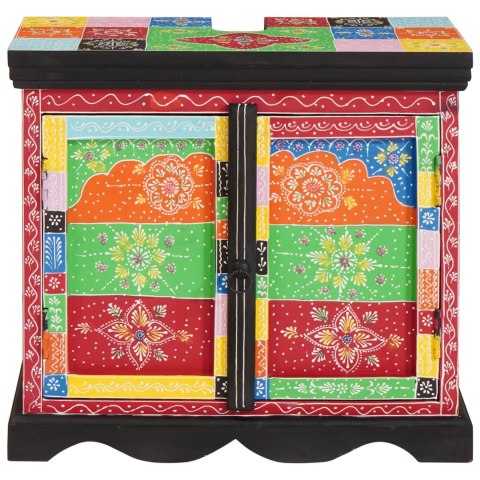 SZAFKA POD UMYWALKĘ UMYWALKOWA DREWNIANA MANGO 60X35X55 KOLOROWA