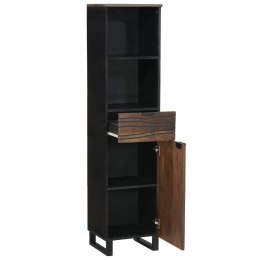 ZESTAWY MEBLI ŁAZIENKOWYCH Z SZUFLADĄ Z PÓŁKĄ PASKI BRĄZOWY 38X33X160CM