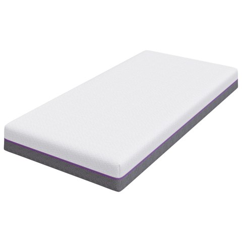 VidaXL Materace Biały i szary 100% tkanina poliestrowa jacquard