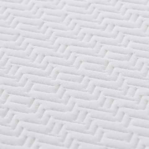 VidaXL Materace Biały i szary 100% tkanina poliestrowa jacquard