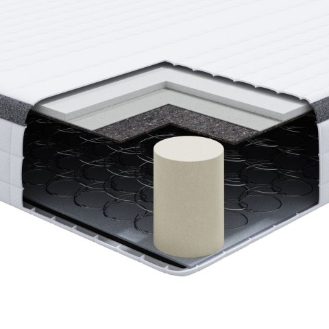 MATERACE BIAŁY SZARY 90X 200CM DZIANE TKANINA