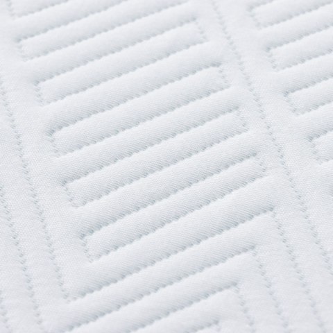 MATERACE BIAŁY I NIEBIESKI 100% TKANINA POLIESTROWA JACQUARD