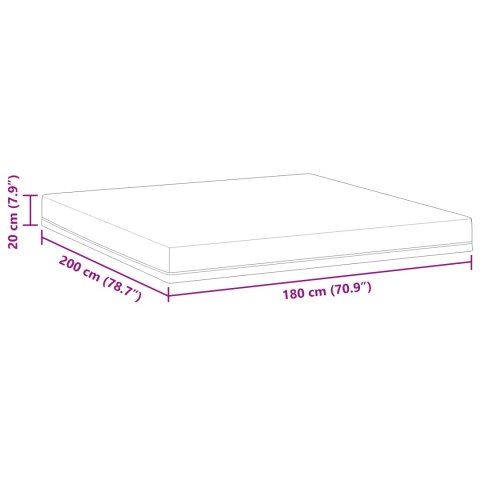 VidaXL Materace Biały i niebieski 100% tkanina poliestrowa jacquard