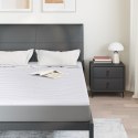 VidaXL Podkłady na materac Biały 140 x 190 cm Poliester bez kleju