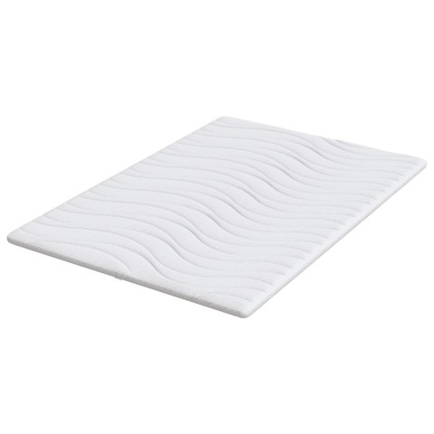 VidaXL Podkłady na materac Biały 140 x 190 cm Poliester bez kleju