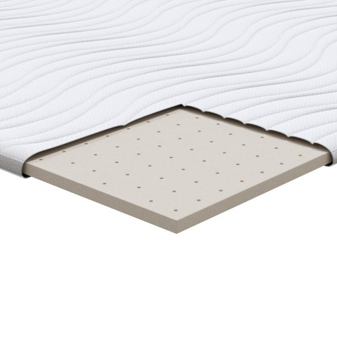 VidaXL Podkłady na materac Biały 140 x 190 cm Poliester bez kleju