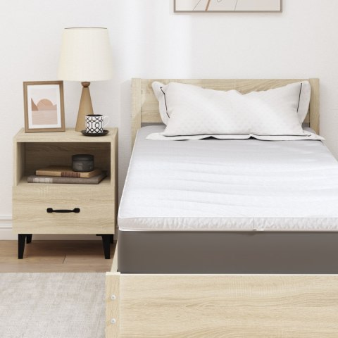 VidaXL Podkłady na materac Biały 80 x 200 cm Poliester bez kleju