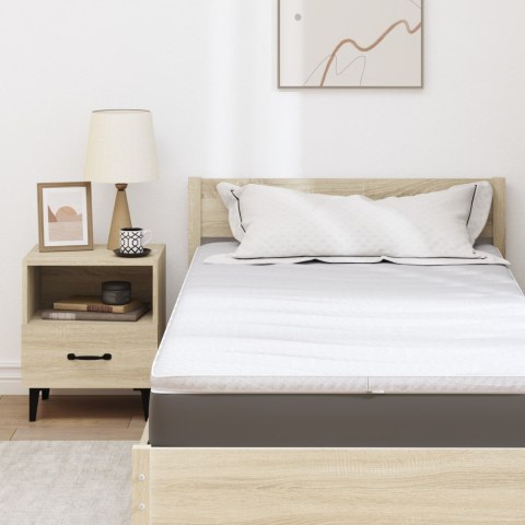 VidaXL Podkłady na materac Biały 90 x 190 cm Poliester bez kleju