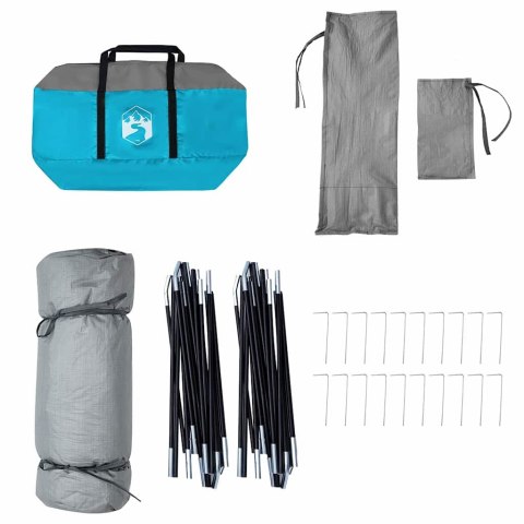 NAMIOT Z DACHEM INNY NIEBIESKI I CZARNY 520X520X190CM