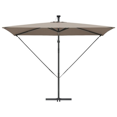 VidaXL Parasol banana na wysięgniku Ciemnoszary 294 x 200 x 254 cm