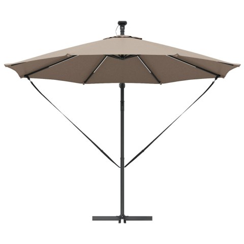 PARASOL BANANA NA WYSIĘGNIKU CIEMNOSZARY 294X294X248CM