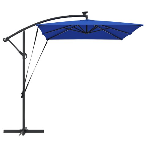 VidaXL Parasol banana na wysięgniku Niebieski 294 x 200 x 254 cm