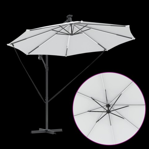 PARASOL BANANA NA WYSIĘGNIKU PIASKOWY 294X294X248CM
