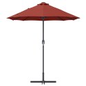 PARASOL OGRODOWY TERAKOTA 380X196X235CM PODWÓJNA CZASZA
