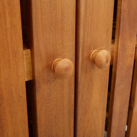 SZAFKA OGRODOWA Z M Z DRZWIAMI BRĄZOWY 78X36.5X78CM