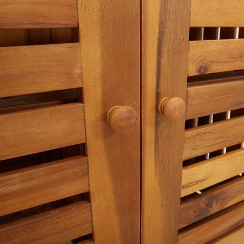 SZAFKA OGRODOWA Z M Z DRZWIAMI BRĄZOWY 78X36.5X78CM