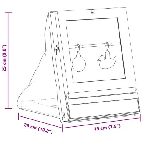 CEL DO AIRSOFTU CZARNY 19X 26X 25CM Z TWORZYWA SZTUCZNEGO