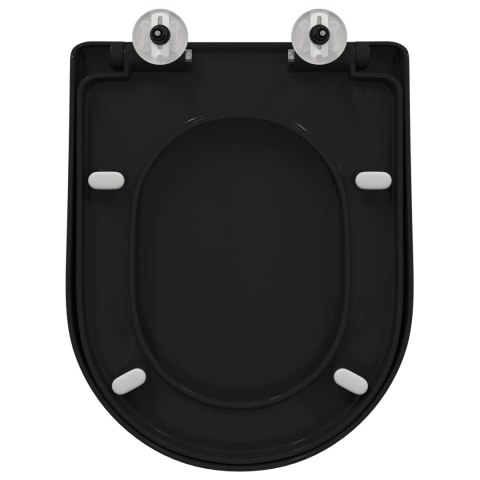 DESKA TOALETOWA CZARNY 48X 36.5X 4.5CM POLIPROPYLEN