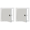 PANEL DOSTĘPU 2 SZT. BIAŁY 20X20CM STAL