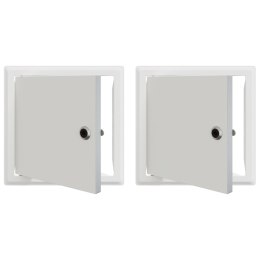 PANEL DOSTĘPU 2 SZT. BIAŁY 20X20CM STAL