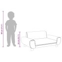 SOFA DLA DZIECI CIEMNOSZARA 70X45X33CM AKSAMIT