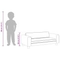 SOFA DZIECIĘCA Z PODNÓŻKIEM SZARA 100X50X30CM EKOSKÓRA