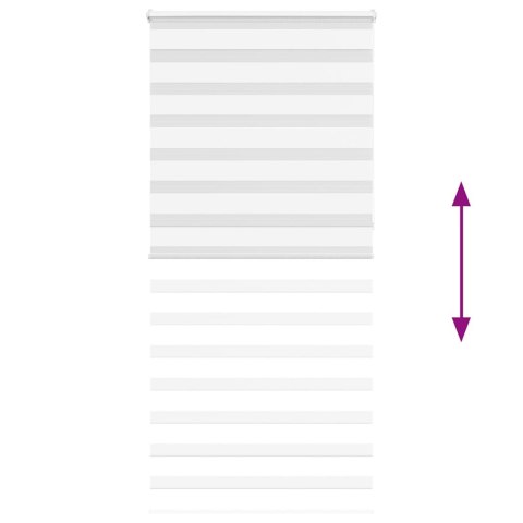 ROLETA ZEBRA BIAŁA SZEROKOŚĆ TKANINY 95,9CM POLIESTER