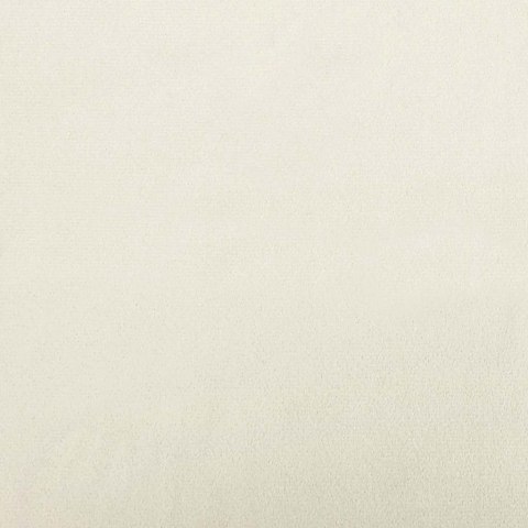 FOTEL BUJANY Z PODNÓŻKIEM KREMOWY TAPICEROWANY AKSAMITEM