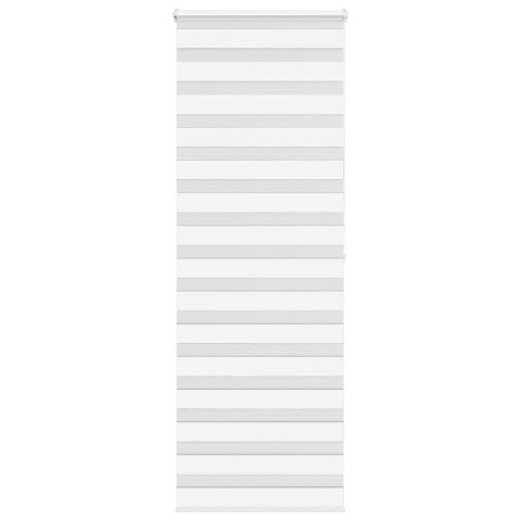 ROLETA ZEBRA BIAŁA SZEROKOŚĆ TKANINY 65,9CM POLIESTER