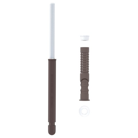 UCHWYT DO PÓŁEK PŁYWAJĄCYCH 12 PCS BRĄZOWY Ø10X 170MM STAL