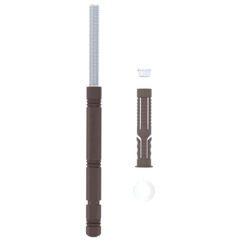 UCHWYT DO PÓŁEK PŁYWAJĄCYCH 12 PCS BRĄZOWY Ø14X 210MM STAL