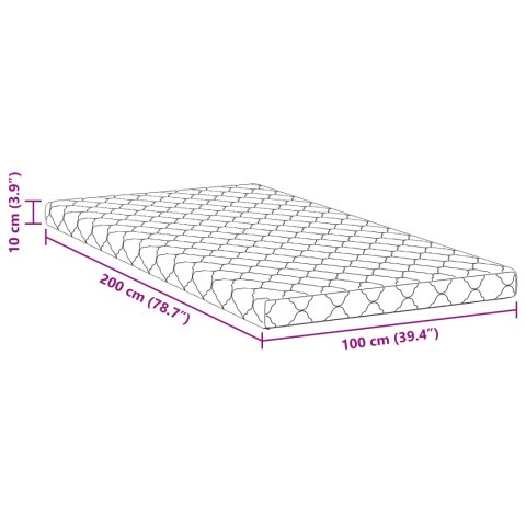 MATERACE BIAŁY 200X 100CM 100% MATERIAŁ POLIESTROWY