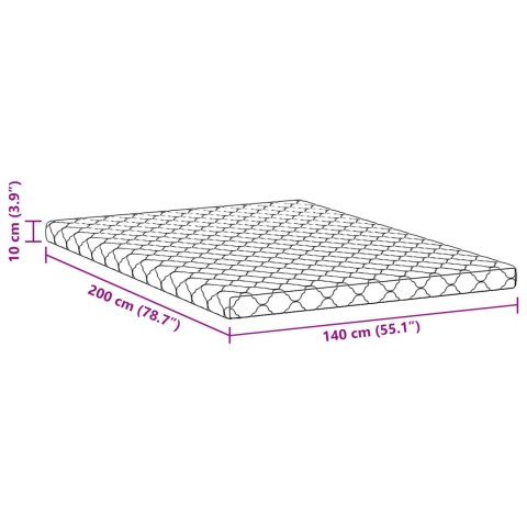 MATERACE BIAŁY 200X 140CM 100% MATERIAŁ POLIESTROWY