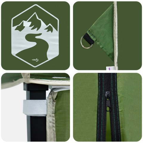 NAMIOT OCHRONNY ZIELONY 200X200CM TKANINA OXFORD