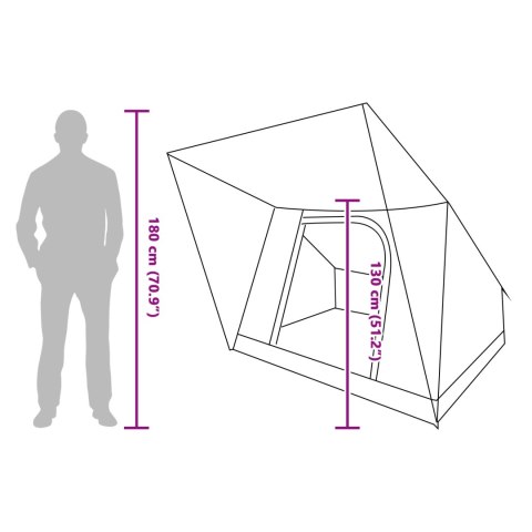 NAMIOT SZARY I POMARAŃCZOWY 223X163X130CM