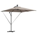 PARASOL BANANA NA WYSIĘGNIKU CIEMNOSZARY 249X249X250CM