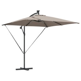 VidaXL Parasol banana na wysięgniku Ciemnoszary 249 x 249 x 250 cm