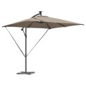 PARASOL BANANA NA WYSIĘGNIKU CIEMNOSZARY 249X249X250CM