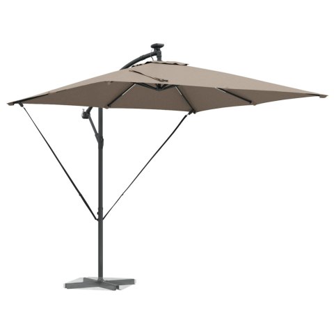 PARASOL BANANA NA WYSIĘGNIKU CIEMNOSZARY 249X249X250CM