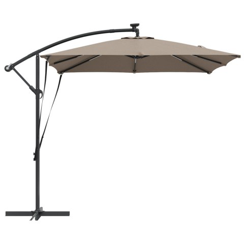 PARASOL BANANA NA WYSIĘGNIKU CIEMNOSZARY 249X249X250CM