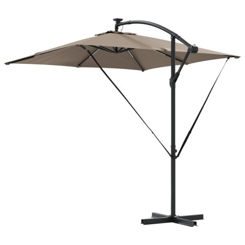PARASOL BANANA NA WYSIĘGNIKU CIEMNOSZARY 249X249X250CM