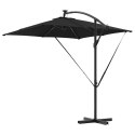 VidaXL Parasol banana na wysięgniku Czarny 249 x 249 x 250 cm