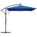 VidaXL Parasol banana na wysięgniku Niebieski 249 x 249 x 250 cm