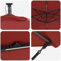 VidaXL Parasol banana na wysięgniku terakota 249 x 249 x 250 cm
