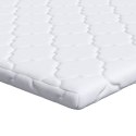 VidaXL Podkłady na materac Biały 80 x 200 cm Poliester bez kleju