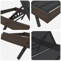 LEŻAK Z PODUSZKĄ -OSOBA 2 PCS BRĄZOWY 40X 40X 40.5CM POLIRATTAN